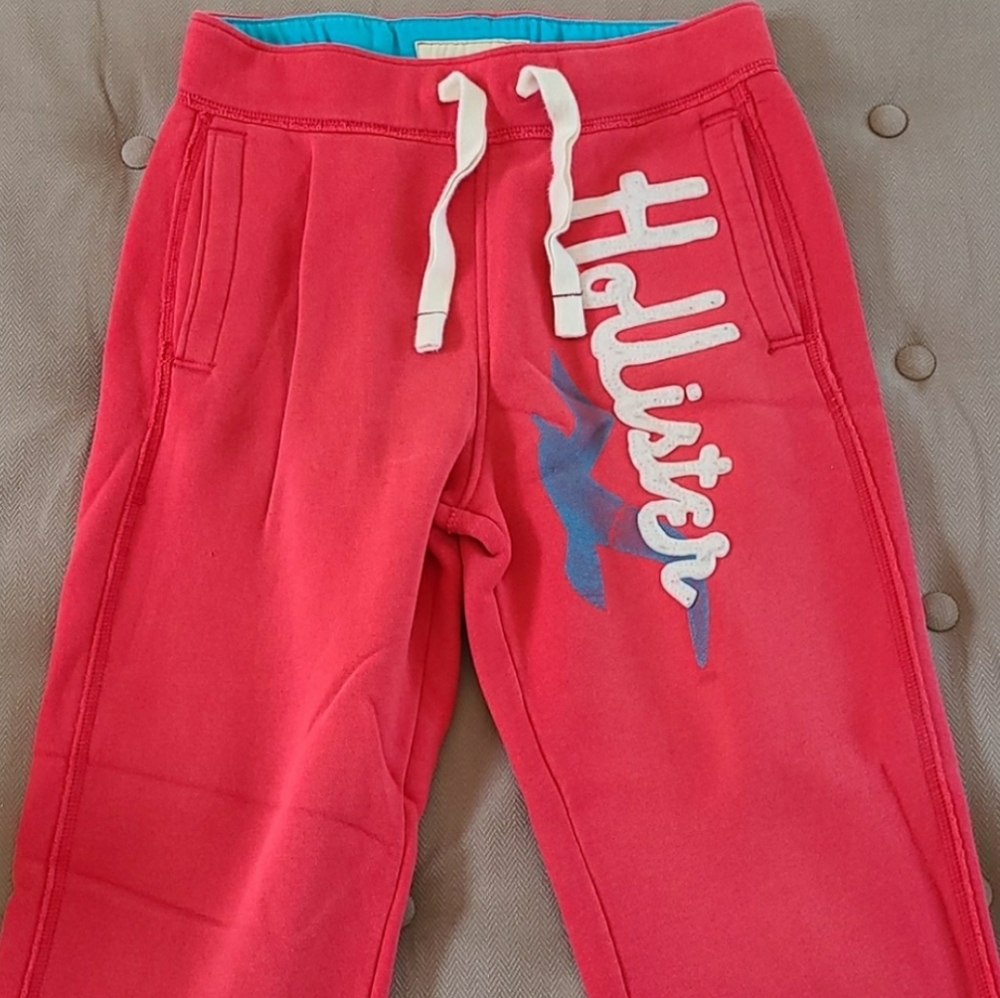 Hollister bright coral Sweatpants